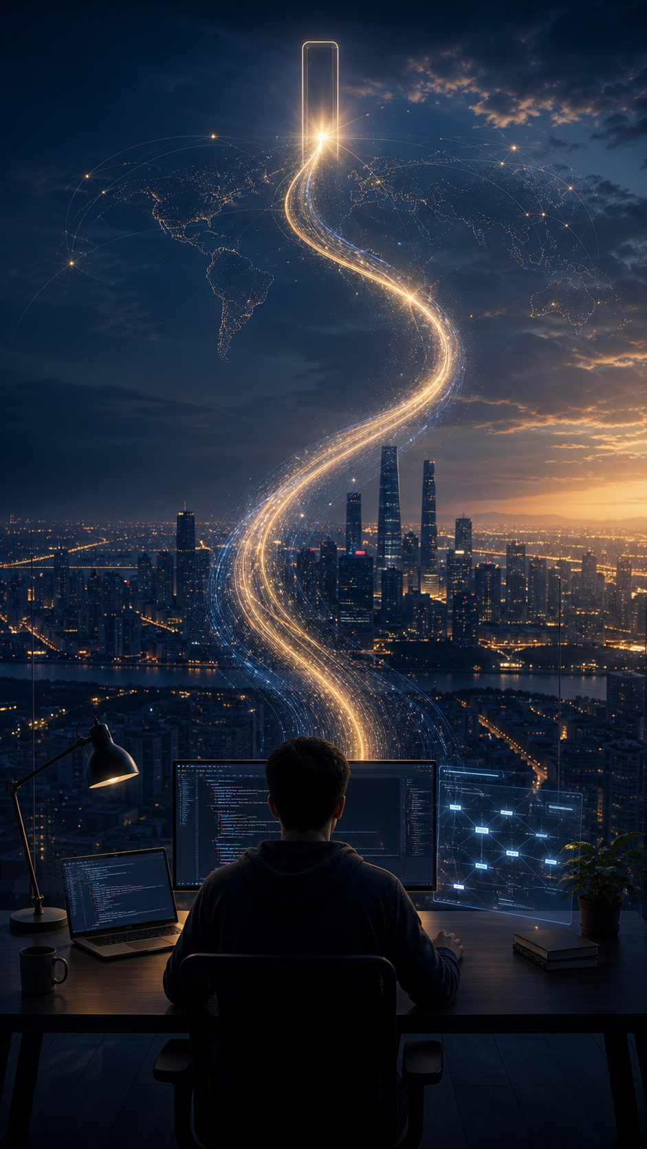 开发者面对城市与通向未来的 AI 光路